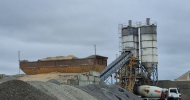 Загрузка бетона для дальнейшей доставки